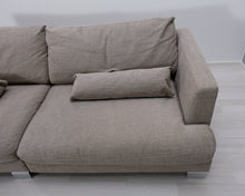 Lataa kuva Galleria-katseluun, 3-istuttava kangassohva ja rahi harmaa
