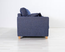 Lataa kuva Galleria-katseluun, 3-istuttava vuodesohva sininen
