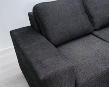 Load image into Gallery viewer, Asko 3-istuttava divaanisohva tummanharmaa
