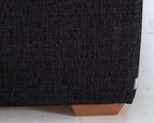 Load image into Gallery viewer, Asko 3-istuttava kangassohva tummanharmaa
