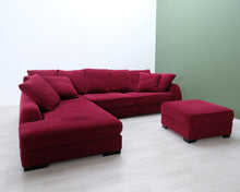 Load image into Gallery viewer, Avokulmasohva punainen
