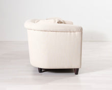 Lataa kuva Galleria-katseluun, 3-istuttava kangassohva luonnonvalkoinen
