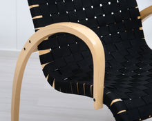 Load image into Gallery viewer, Asko Harlekiini nojatuoli musta
