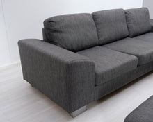 Load image into Gallery viewer, Asko 3-istuttava divaanisohva ja rahi harmaa
