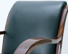 Lataa kuva Galleria-katseluun, Antiikkinen nojatuoli vihreä
