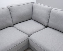 Load image into Gallery viewer, Asko 4-istuttava kulmasohva harmaa
