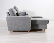 Lataa kuva Galleria-katseluun, Möbelform Pluz 4-istuttava divaanisohva ja rahi harmaa
