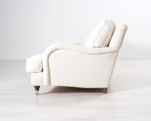 Lataa kuva Galleria-katseluun, 3-istuttava kangassohva valkoinen
