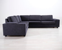 Lataa kuva Galleria-katseluun, 5-istuttava kulmasohva tummanharmaa

