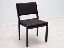 Lataa kuva Galleria-katseluun, Artek 611 ruokatuoli mustalla tekstiiliverhoilulla
