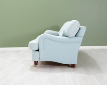 Lataa kuva Galleria-katseluun, 3-istuttava kangassohva vaaleansininen
