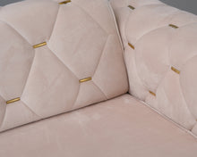 Load image into Gallery viewer, 3-istuttava kangassohva beige
