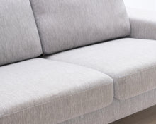 Load image into Gallery viewer, Asko 2-istuttava sohva vaaleanharmaa
