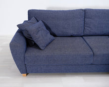 Lataa kuva Galleria-katseluun, 3-istuttava vuodesohva sininen
