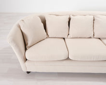 Lataa kuva Galleria-katseluun, 3-istuttava kangassohva luonnonvalkoinen
