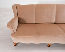 Load image into Gallery viewer, 3-istuttava kangassohva beige
