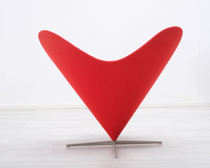 Vitra Heart Cone Chair nojatuoli punainen