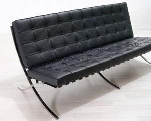 Barcel 2-istuttava sohva musta