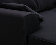 Load image into Gallery viewer, 4-istuttava divaanisohva tummanharmaa
