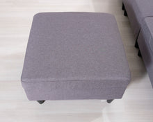 Lataa kuva Galleria-katseluun, 3-istuttava kangassohva ja rahi harmaa
