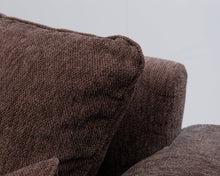 Load image into Gallery viewer, Asko 3-istuttava kangassohva tummanruskea
