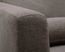 Lataa kuva Galleria-katseluun, 3-istuttava kangassohva ja rahi harmaa
