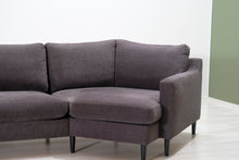 Lataa kuva Galleria-katseluun, 3-istuttava kulmasohva tummanharmaa
