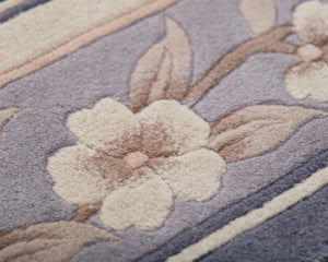 Kukkakuvioinen matto 135 x 210 cm