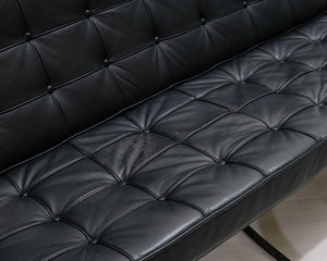 Barcel 2-istuttava sohva musta