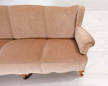 Load image into Gallery viewer, 3-istuttava kangassohva beige
