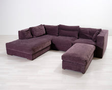 Lataa kuva Galleria-katseluun, 5-istuttava kulmasohva liila
