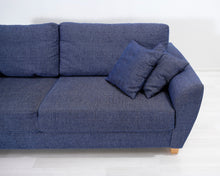 Lataa kuva Galleria-katseluun, 3-istuttava vuodesohva sininen
