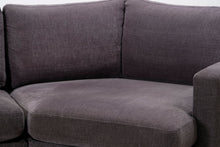Lataa kuva Galleria-katseluun, 3-istuttava kulmasohva tummanharmaa
