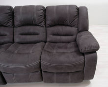 Lataa kuva Galleria-katseluun, 3-istuttava mekanismisohva tummanharmaa
