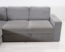 Lataa kuva Galleria-katseluun, 4-istuttava vuodesohva harmaa
