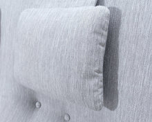 Load image into Gallery viewer, Asko Richard 3-istuttava kangassohva harmaa
