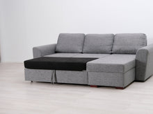 Lataa kuva Galleria-katseluun, 3-istuttava vuodesohva divaanilla harmaa
