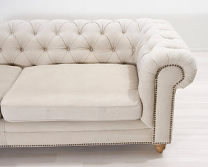 Chesterfield 3-istuttava sohva beige