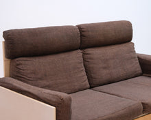 Lataa kuva Galleria-katseluun, Artek 555 Ben Af Schulten 2-istuttava sohva ruskea
