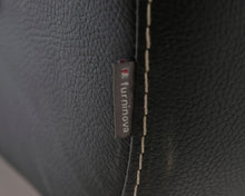 Lataa kuva Galleria-katseluun, 3-istuttava nahkasohva musta
