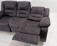 Lataa kuva Galleria-katseluun, 3-istuttava mekanismisohva tummanharmaa
