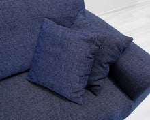 Lataa kuva Galleria-katseluun, 3-istuttava vuodesohva sininen
