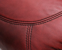 Lataa kuva Galleria-katseluun, 3-istuttava nahkasohva punainen
