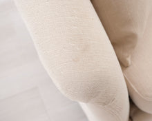 Lataa kuva Galleria-katseluun, 3-istuttava kangassohva luonnonvalkoinen
