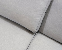 Lataa kuva Galleria-katseluun, 3-istuttava kangassohva harmaa
