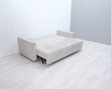 Load image into Gallery viewer, Asko Torino 3-istuttava vuodesohva vaaleanharmaa

