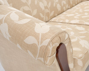 3-istuttava kangassohva beige