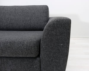3-istuttava kangassohva harmaa