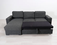 Lataa kuva Galleria-katseluun, 3-istuttava vuodesohva divaanilla harmaa
