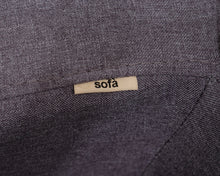 Lataa kuva Galleria-katseluun, 3-istuttava kangassohva ja rahi harmaa
